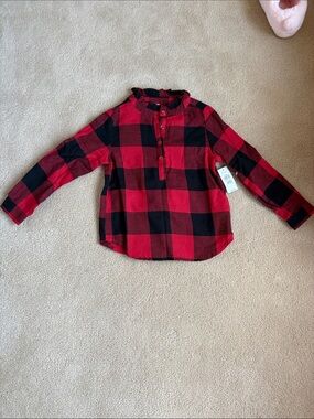 Toddler Buffalo Plaid Henley Shirt